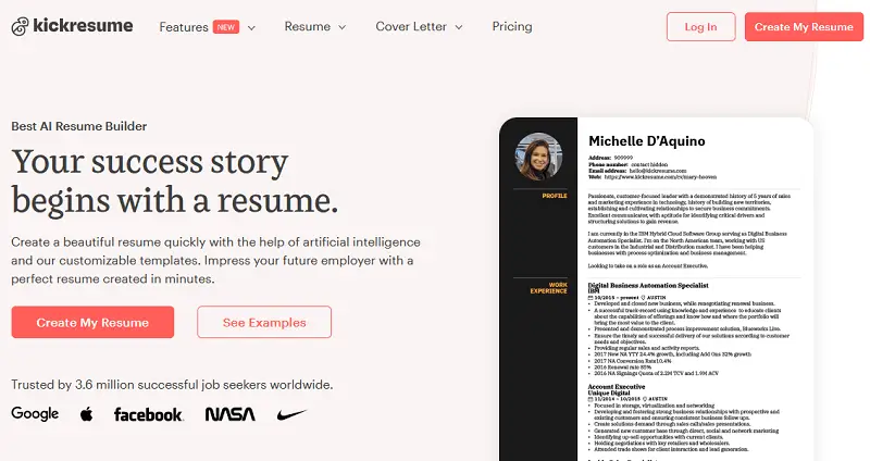 Kick Resume Kick Resume